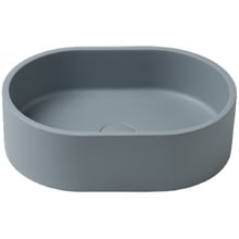 EQ 400mm Oval Concrete Basin & Waste Set